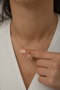 Heliophilia Silver Collar de Plata de Ley 925 Oro Rosa y Blanco